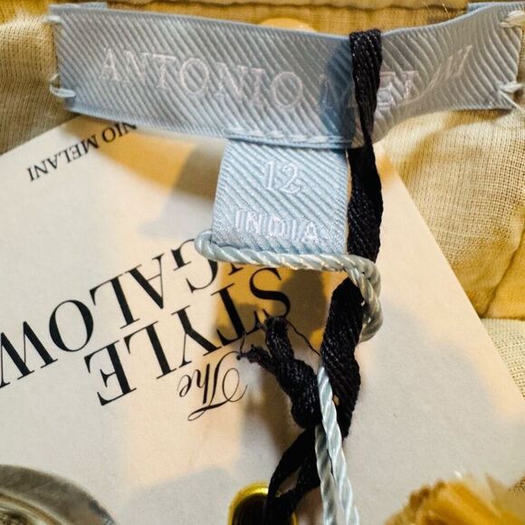 Antonio Melani The Style Bungalow Manana Raffia Midi Pencil Skirt, 12,‎ Tan NWT - Picture 11 of 15